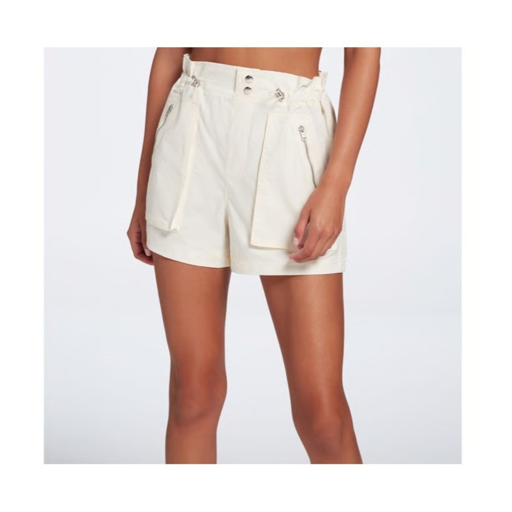 Calia Carrie Underwood Womens Size Small High Rise Woven Paperbag Shorts 2689